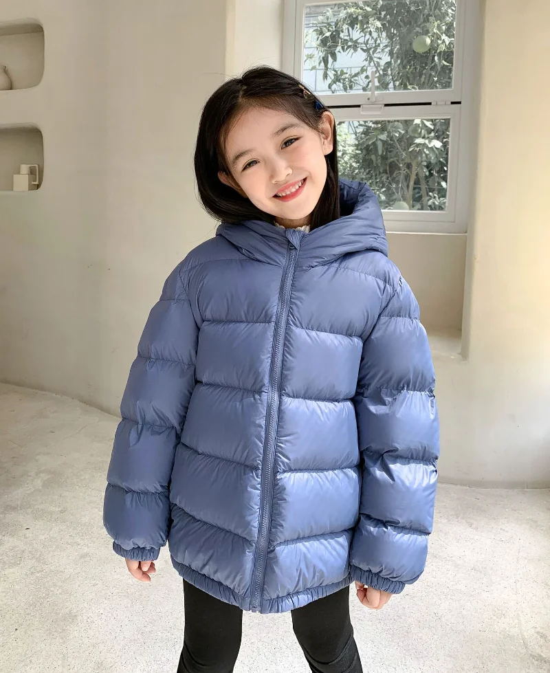 Childrens Down Jacket Thickened Short Girls' Super Soft Coat Top Kids Clothing Winter 2022 Kids Winter Jacket