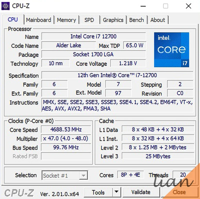 Процессор Intel Core i7-12700 i7 12700 25 Мб кэш-памяти до 4 90 ГГц 12 ядер LGA 1700 |