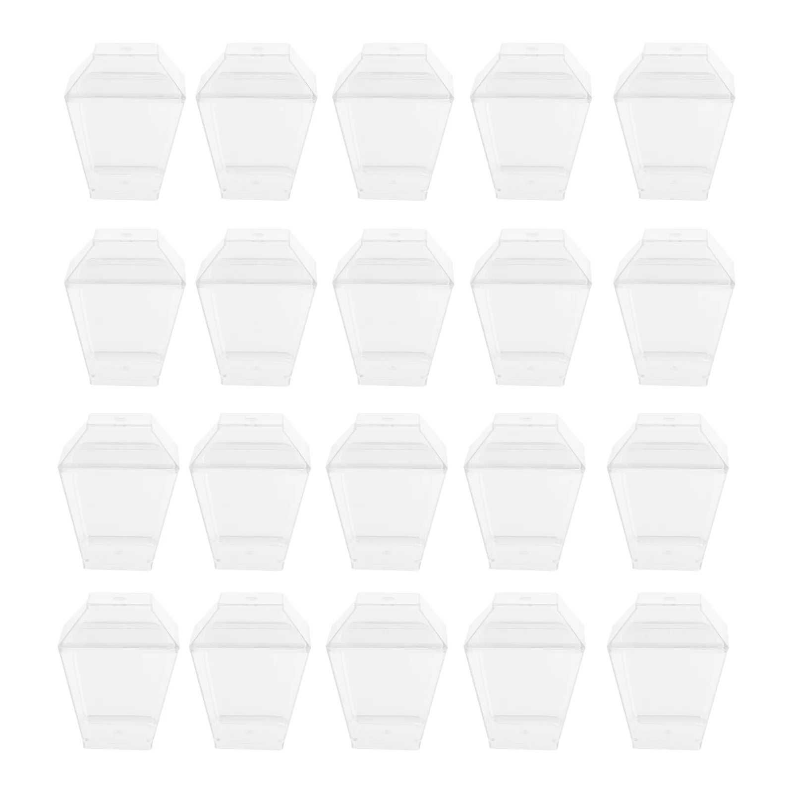 

Ice Cream Cup Yogurt Cup Disposable Pudding Cups Clear Plastic Cups Pudding Cups Square Plastic Cups