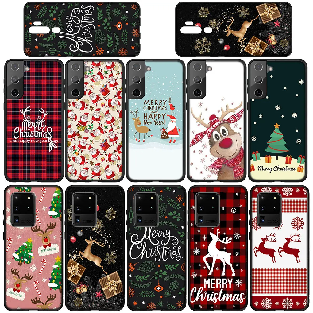 Чехол Merry Christmas Tree Deer Santa Claus Snow Snowman для Huawei Nova 3i 3 5t 2i 2 4E 7 SE Mate 10 20 P20 P30 Pro P10 Lite