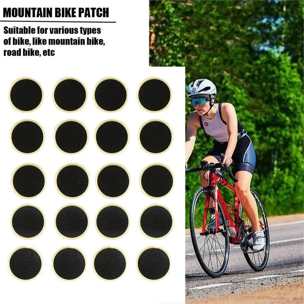 

20pcs Bike Repe Tire Tools Multi-function Self Adhesive Inner Tire Patch Kit For Bike Bed Pool Tire Tablets U3u4
