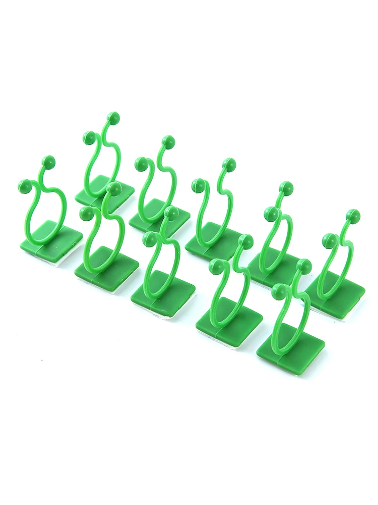 

10PC Invisible Wall Rattan Clamp Clip Invisible Wall Vine Climbing Sticky Hook Rattan Fixed Clip Bracket Plant Stent Supports