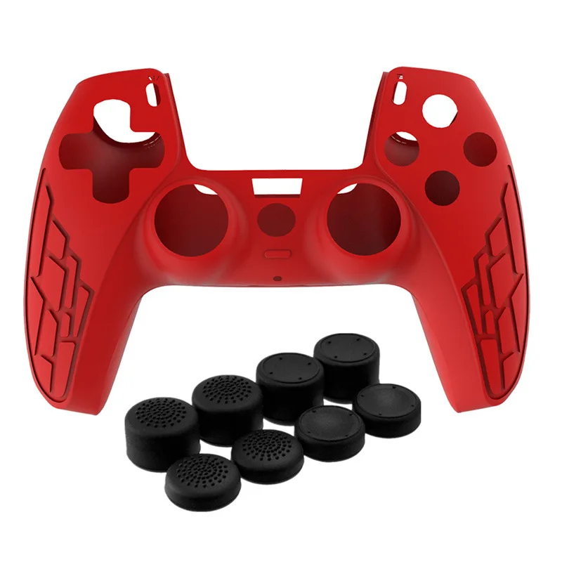 

Cover Protector for Sony PlayStation Dualshock 5 PS5 Controller Case Thumb Stick Grip Cap Skin Anti-slip Silicone Sleeves