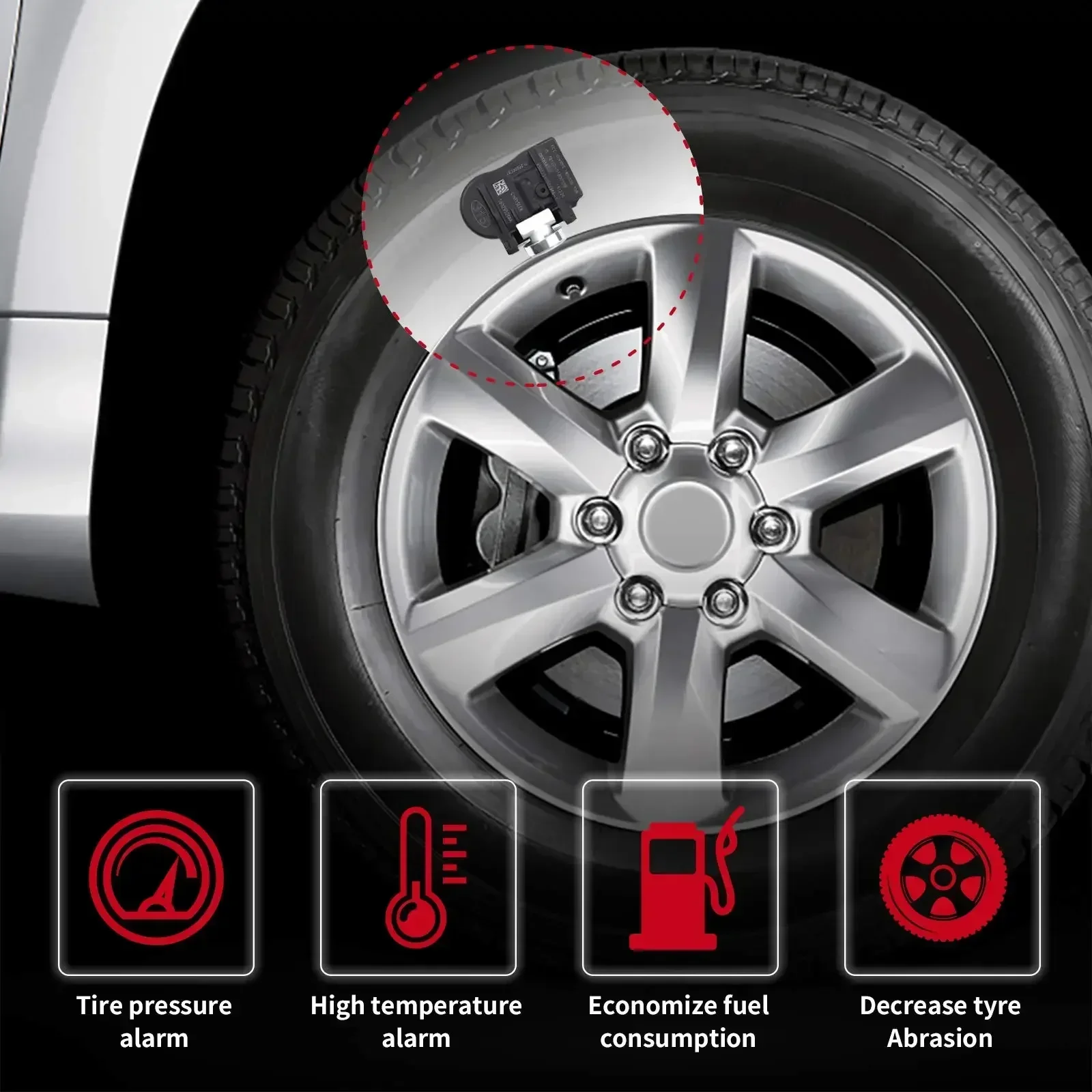 Фото 8 компл. Датчик давления в шинах, 4 шт. для Jeep Grand Cherokee Liberty Compass Patriot, калибр, зарядное устройство Avenger №4
