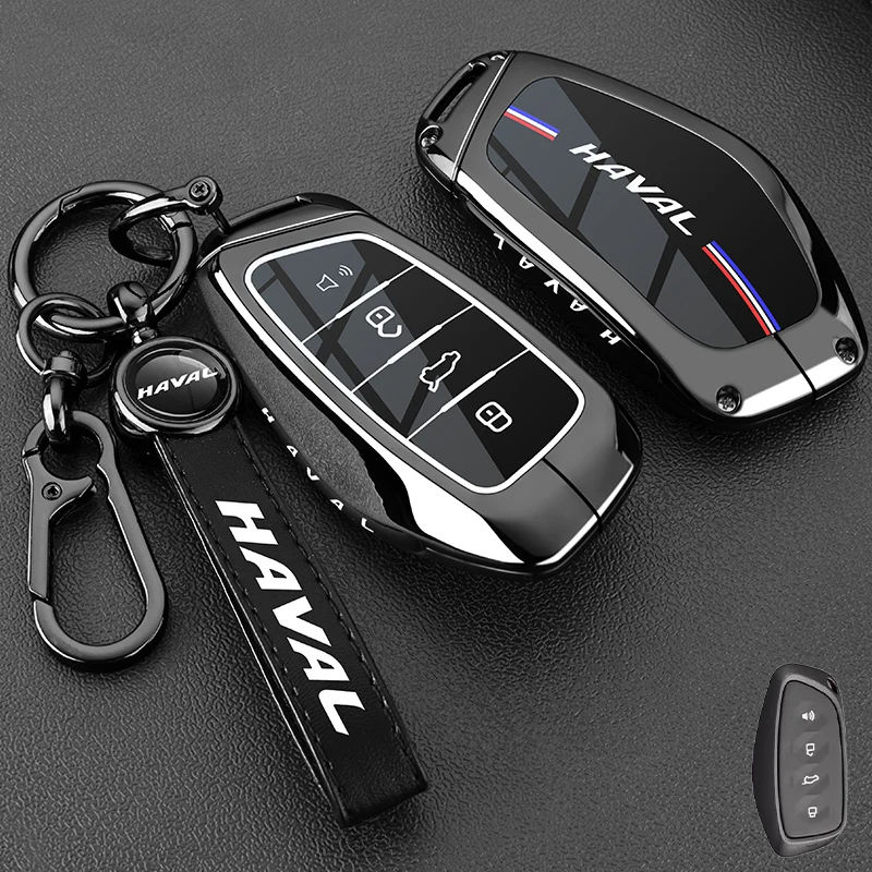 Кожаный чехол для автомобильного ключа для Great Wall Haval H6 2024 H9 2024 H2 M6 Cool Dog Plus Owl Dragon MAX F7 F7X F7H H8 H3 Аксессуары