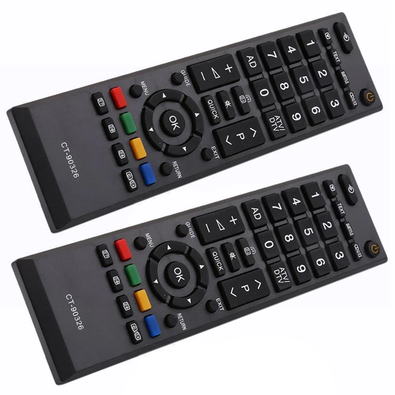 

2X Universal Remote Control For Toshiba CT-90326 CT-90380 CT-90336 CT-90351 RCTV