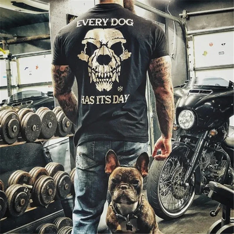 

Badassdude Every Dog Has Its Day Printing Men's Casual Fashion T-shirt