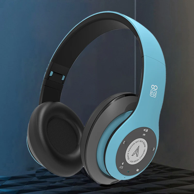 

Bluetooth Earphones Foldable Bass Wireless Headphones Sport Music Gaming Headset Free Shipping with Mic For Computer Phone Redmi
