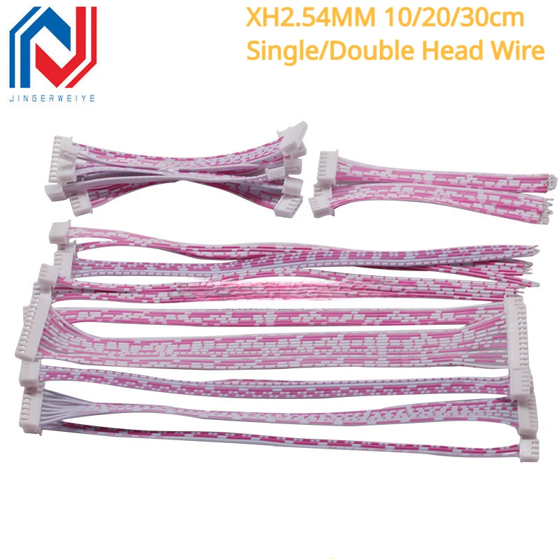 

10PCS 2.54mm XH2.54 Female Connector Terminal Cable 10cm 20cm 30cm 2p 3p 4p 5p 6p 7p 8p 9p 10p 11p12p Single/Double Head Wire