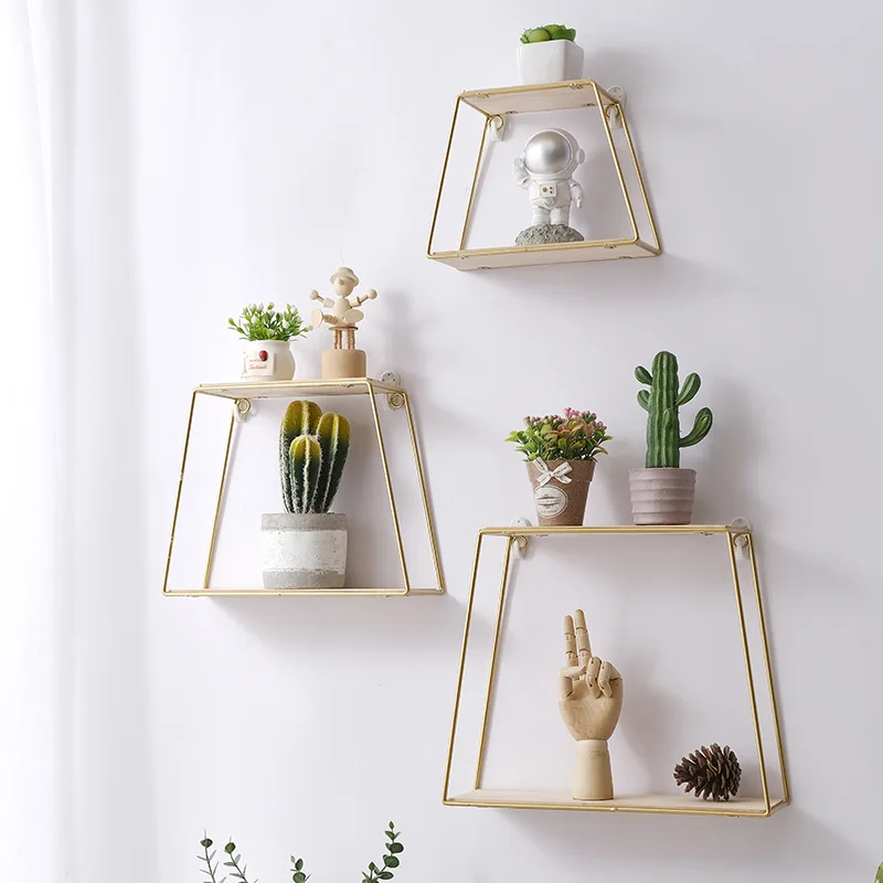 

Hanging wall shelves home wrought iron wall hanging restaurant wall decoration shelves European living room wall decoration