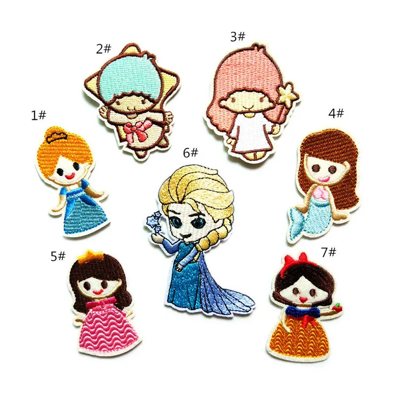

Embroidery Cartoon Character Beauty Boutique Logo Clothes Patch Stickers Clothing Accessories DIY Cloth Stickers Patch Stickers