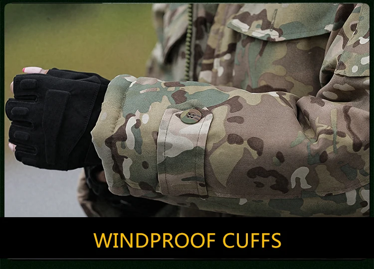 -25°F Men Winter Jacket Warm Thick Parkas Military Jacket Outwear Outfits Army Windproof Parka Hunting Clothes Coats Men Korean