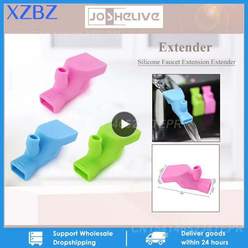 

3~40PCS Silicone Faucet Extender For Kids Water Saving Extension Tap Filter Nozzle Adapter Bathroom Kitchen Sink Spray Kitchen