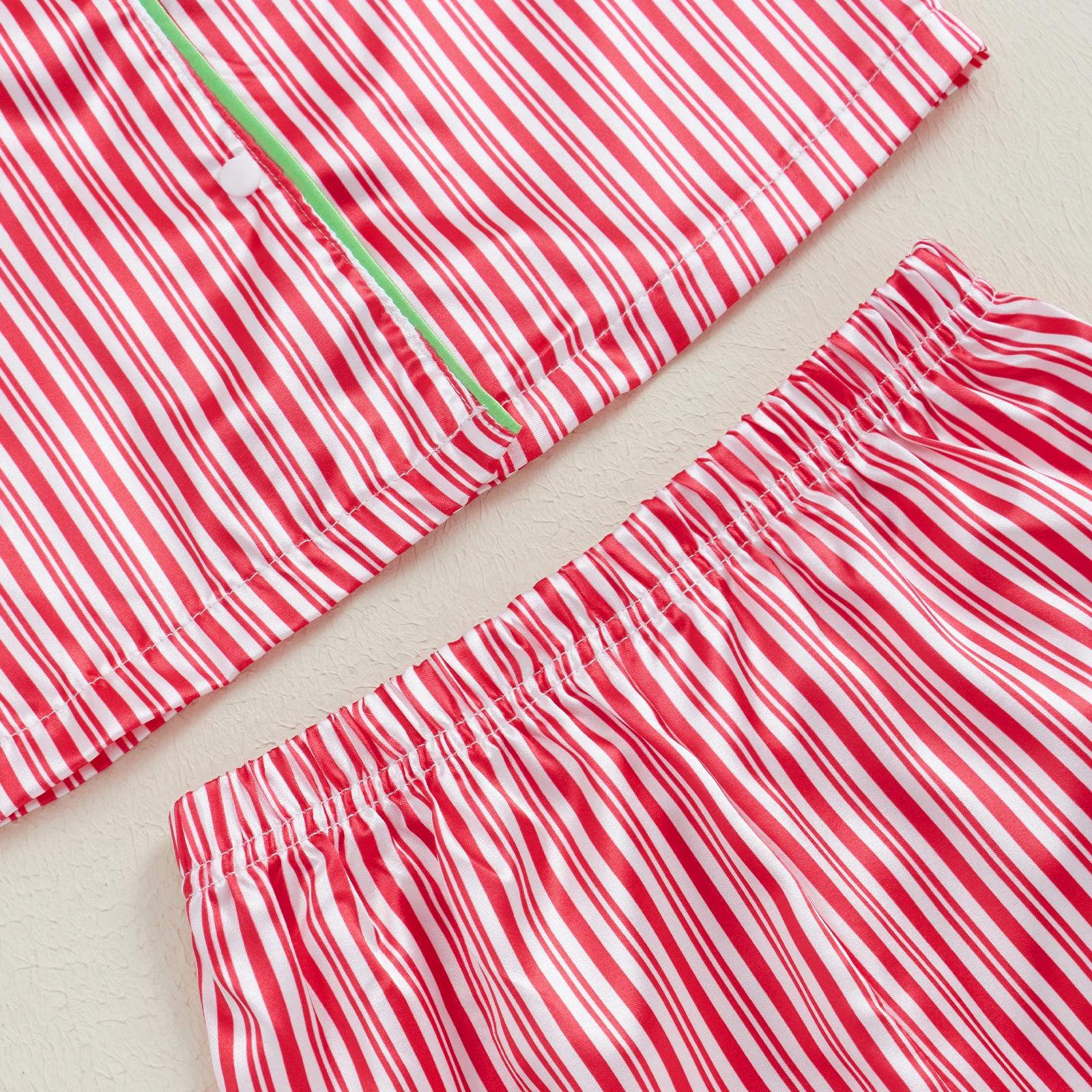 Рождественская одежда для сна BeQeuewll в полоску мальчиков и девочек осенне-зимняя