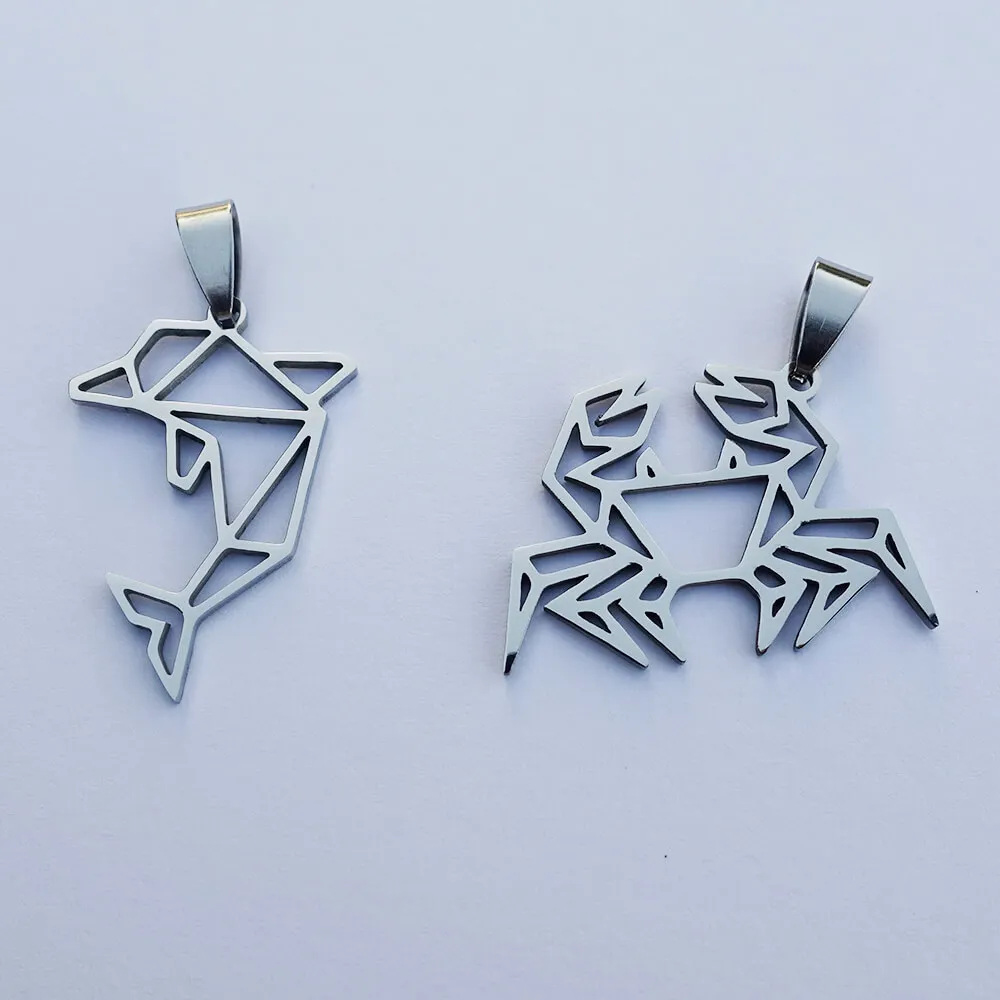 

Stainless Steel Dolphin Crab Necklace Pendant Charm