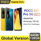 Глобальная версия Poco M3 Pro 5G NFC Dimensity 700 Octa Core 90 Гц 6,5 FHD+ Dotdisplay 5000mah 48MP Triple Camera