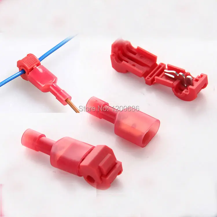 Купи 30PCS scotch lock Quick Splice Connector Terminal 22-18AWG red Wire Connectors за 246 рублей в магазине AliExpress