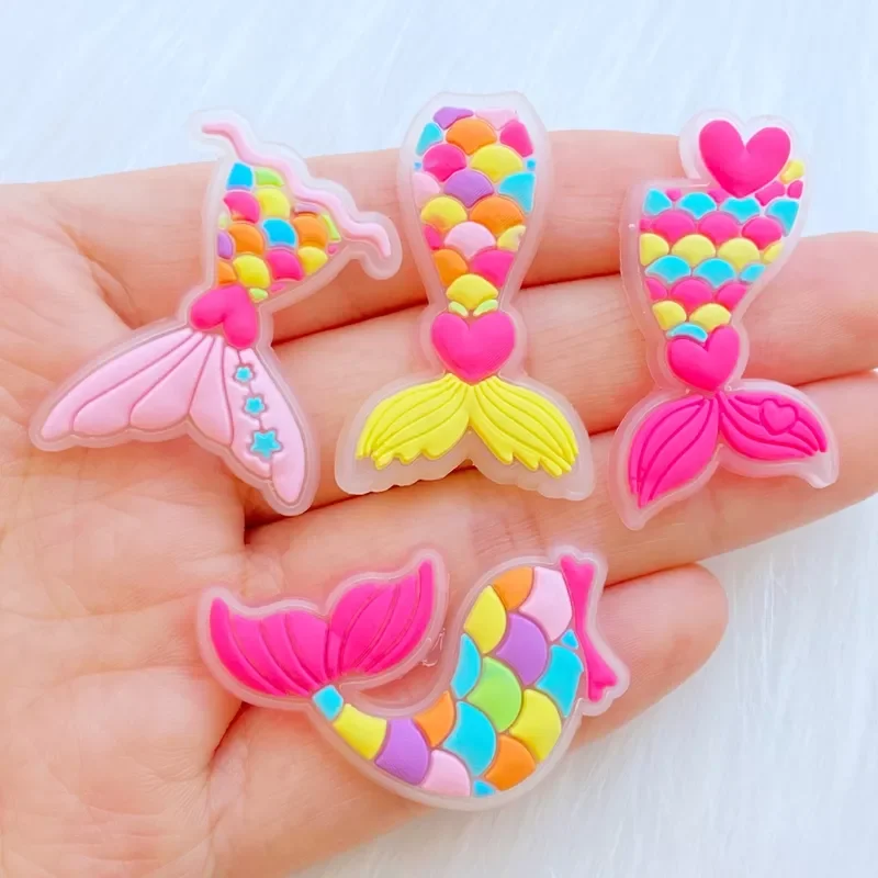 

New Cute Tail Rainbow Series PVC Flexible Glue FlatBack DIY Scrapbook Embellishment Phone Craft Decoration