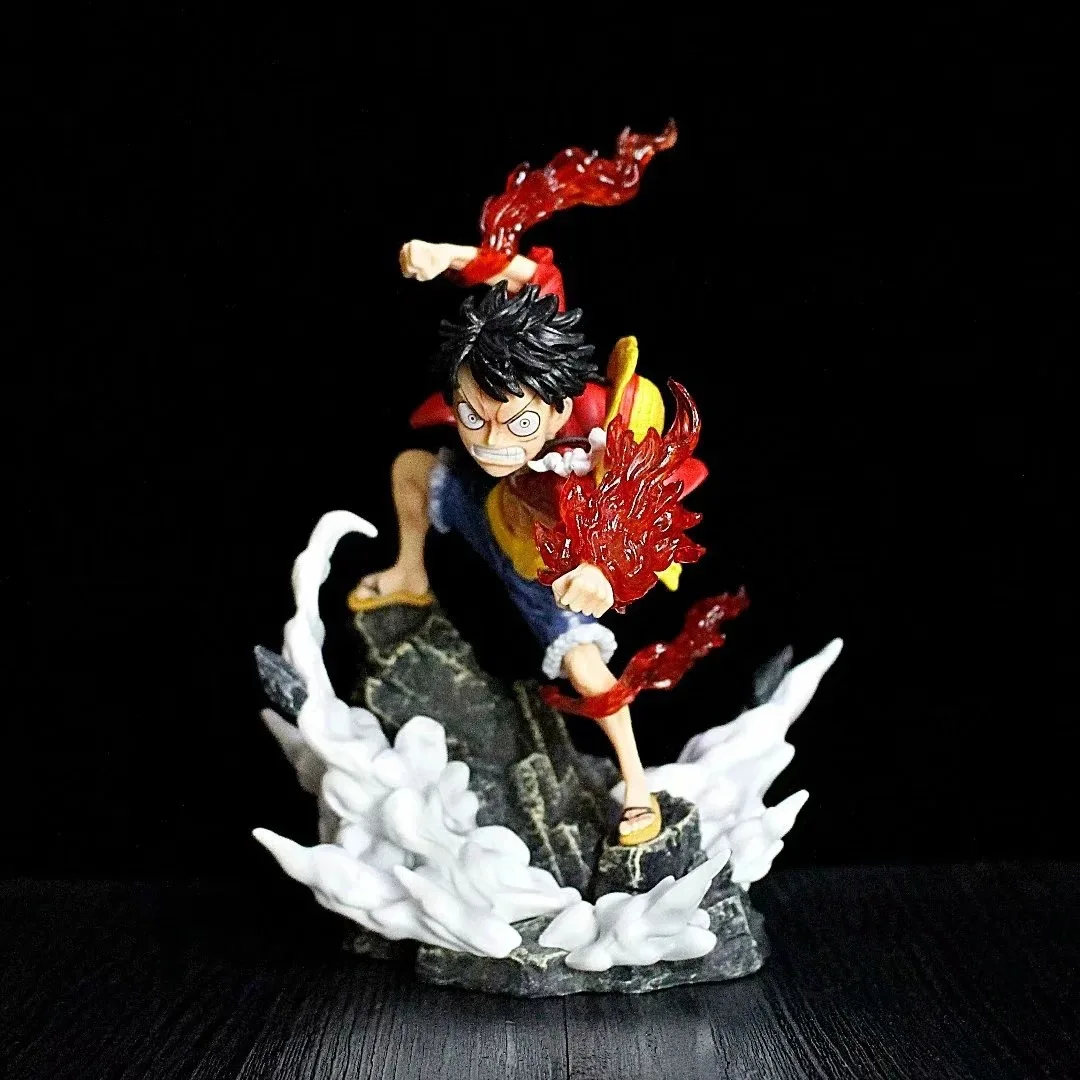 

18CM One Piece Anime Monkey·D·Luffy Roronoa Ace Pvc Action Model Collection Cool Stunt Figure Toy Gift