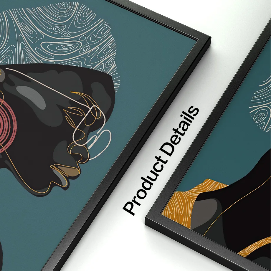 Африканский традиционный наряд Черная девочка Художественная картина на холсте Постеры и печати Nordic Декоративные изображения для гостиной