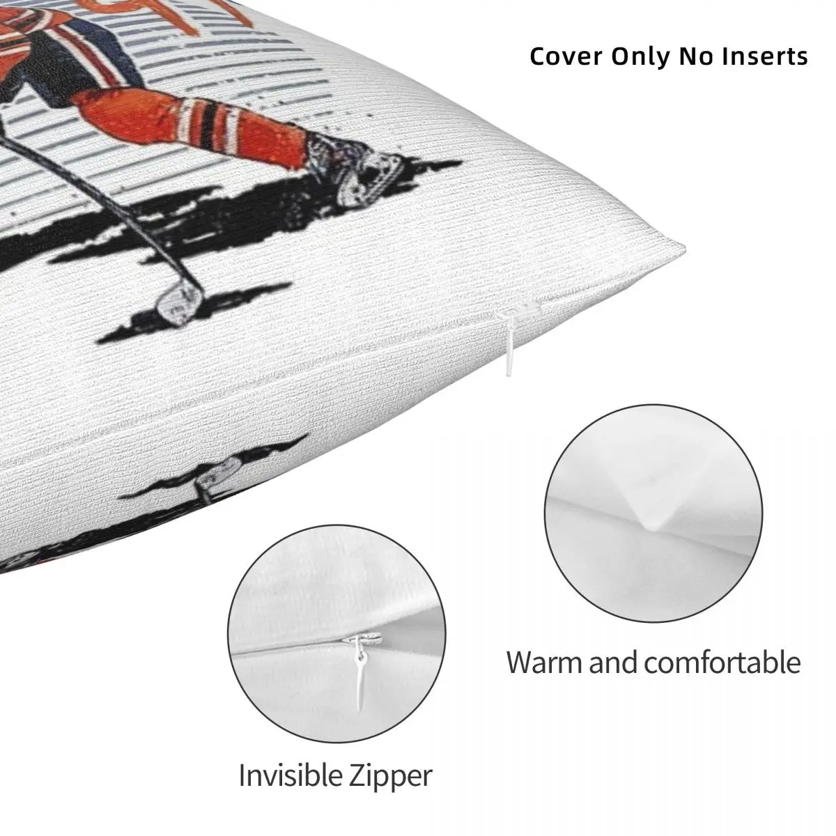 Connor McDavid 97 для фанатов Edmonton Oilers квадратная наволочка удобная подушка дома