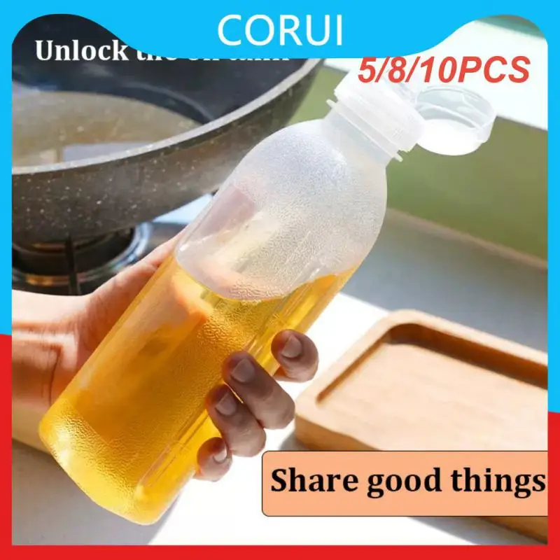 

5/8/10PCS Multi-function Kitchen Oil Spray Bottle Quantitative Oil Control Food Grade Salad Sauce Dispenser Ketchup Mustard Mayo