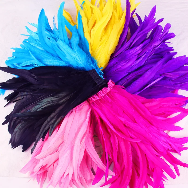 

25-30CM /1 M Natural Feather Trim DIY Feather Fringe Feather Ribbon Crafts Sewing Costume Party Feather Handmade Home Decor