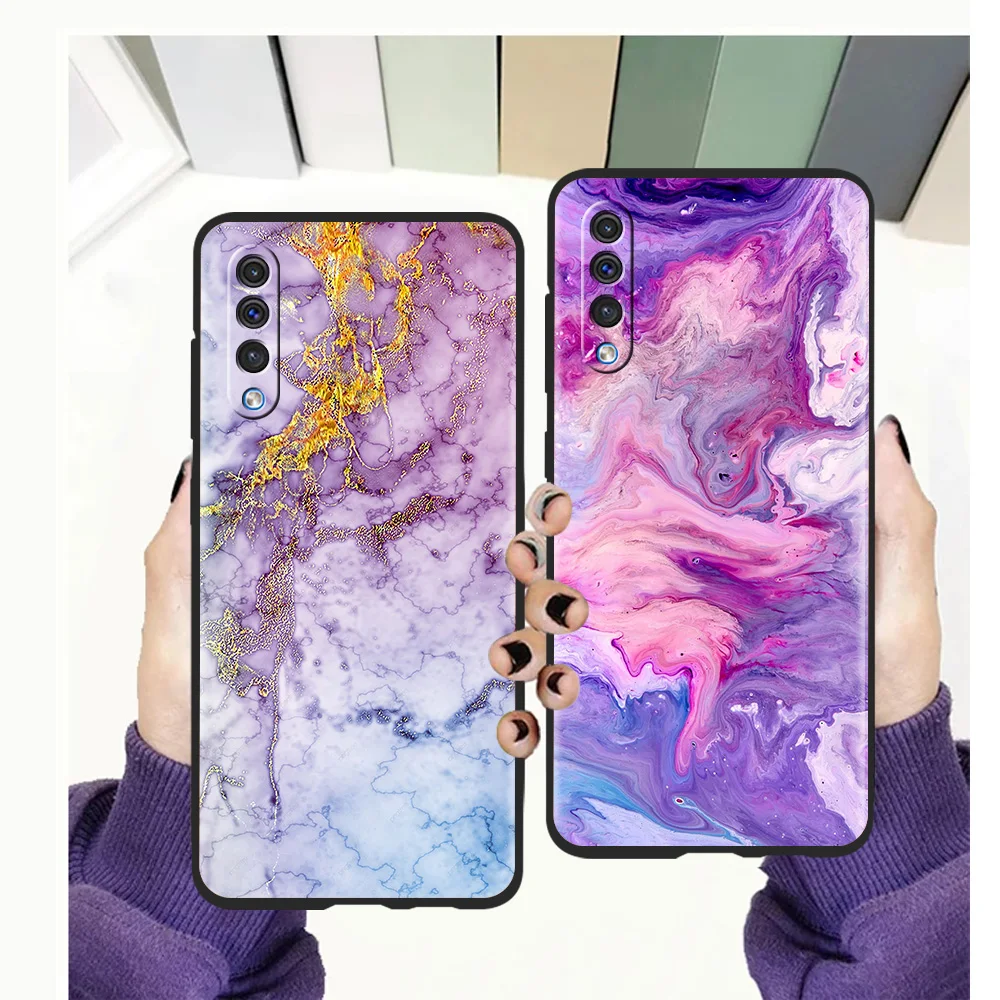 

Vintage Marble Phone Cover Case For Samsung Galaxy A12 A02 A03 A03S A52 A70 A50 A20 A10 A10S A40 4G Luxury Silicone Shell Coque