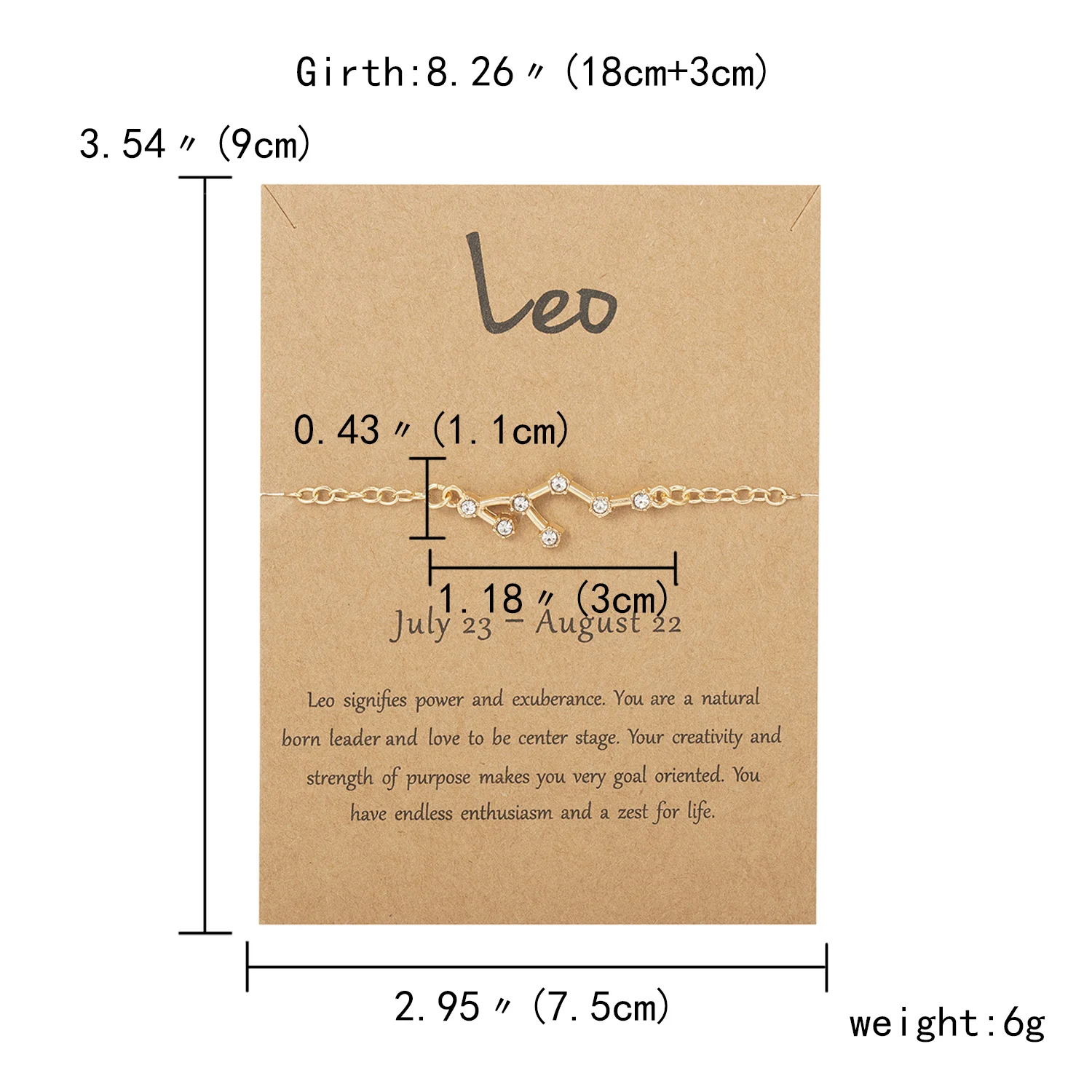Женский и мужской браслет-цепочка со знаками Зодиака 12 знаков зодиака - купить по