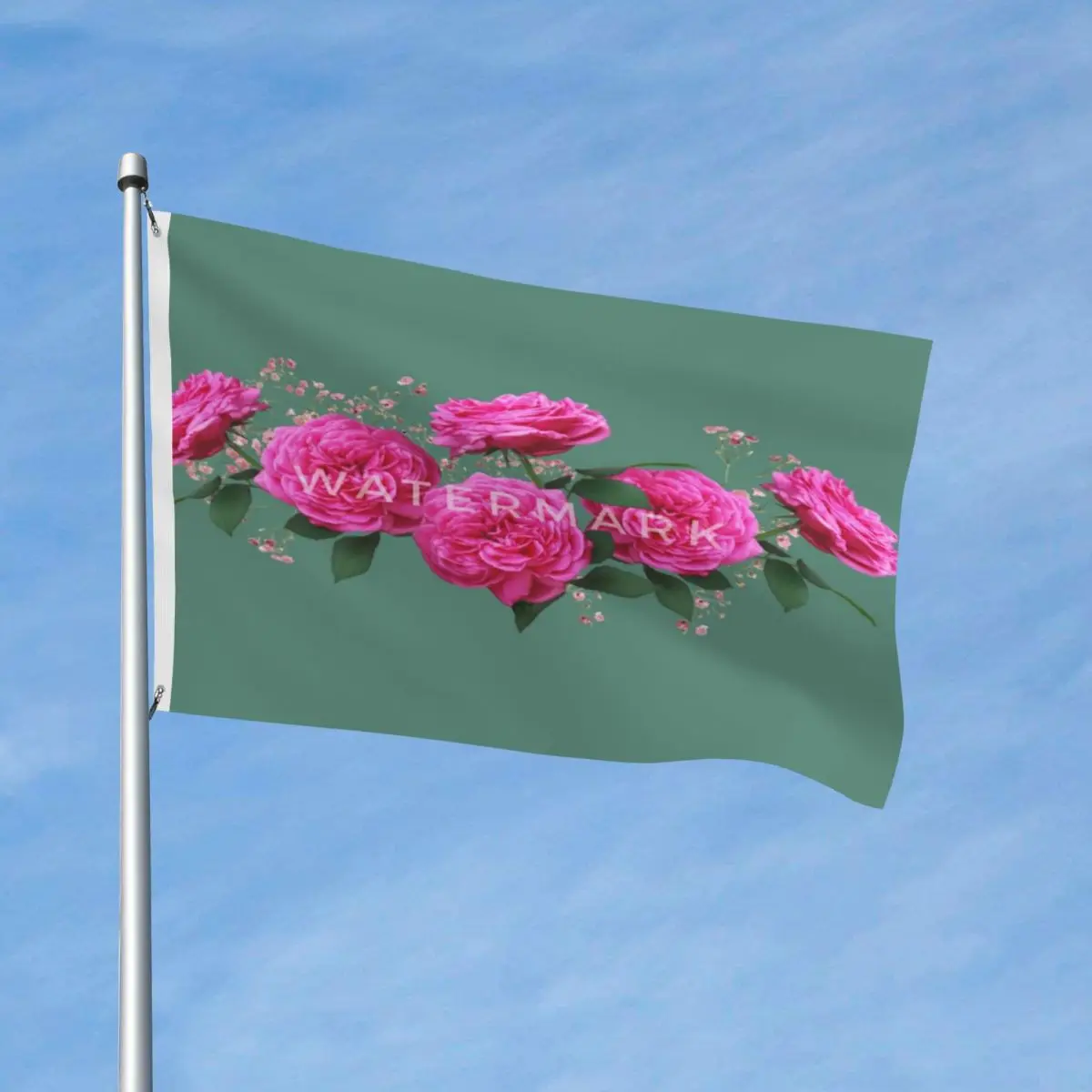 

Цветочная ткань из полиэстера с металлическими Люверсами, устойчивая к выцветанию драпировка