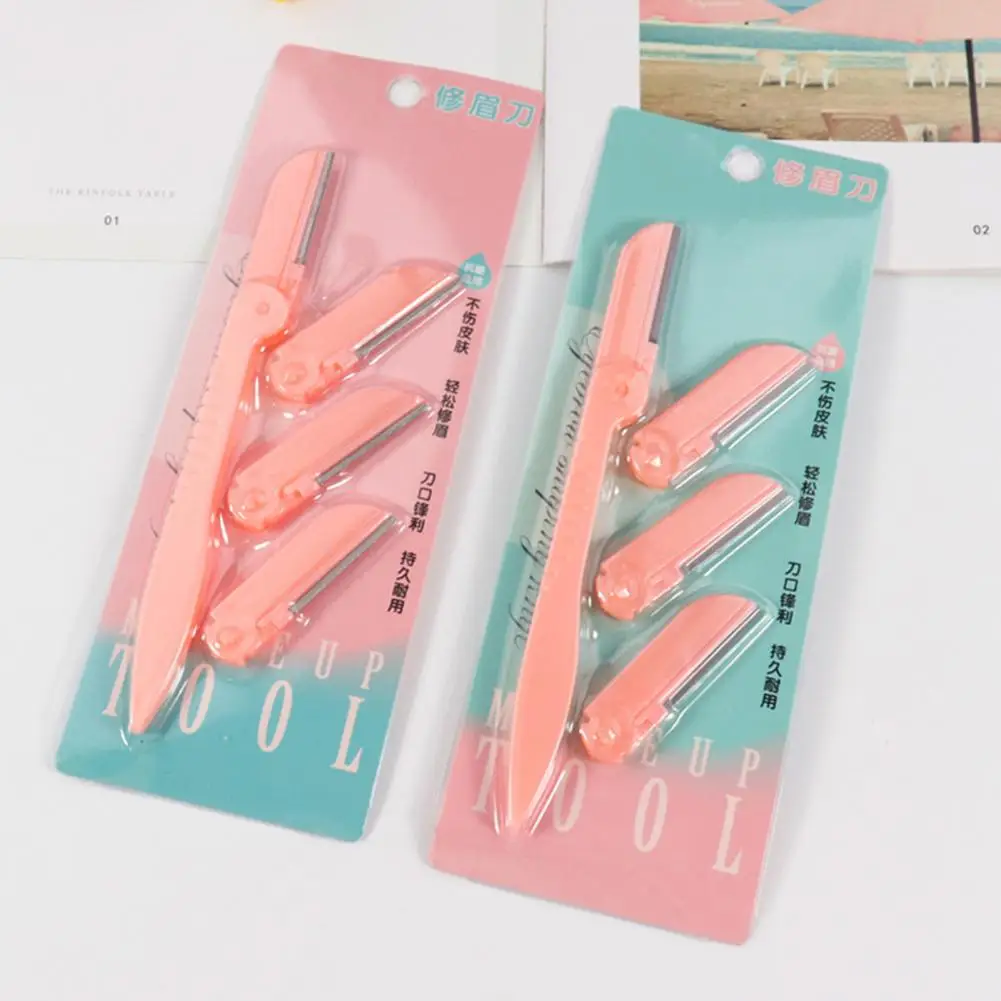 Brow Trimmer Practical 4 Replacement Heads Universal Foldabl