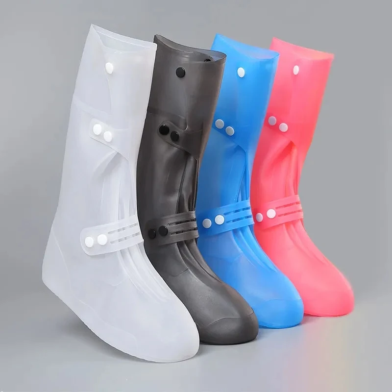 Fashion men and women weatherproof shoes cover non-slip waterproof knee boots women over shoes covers rain protection