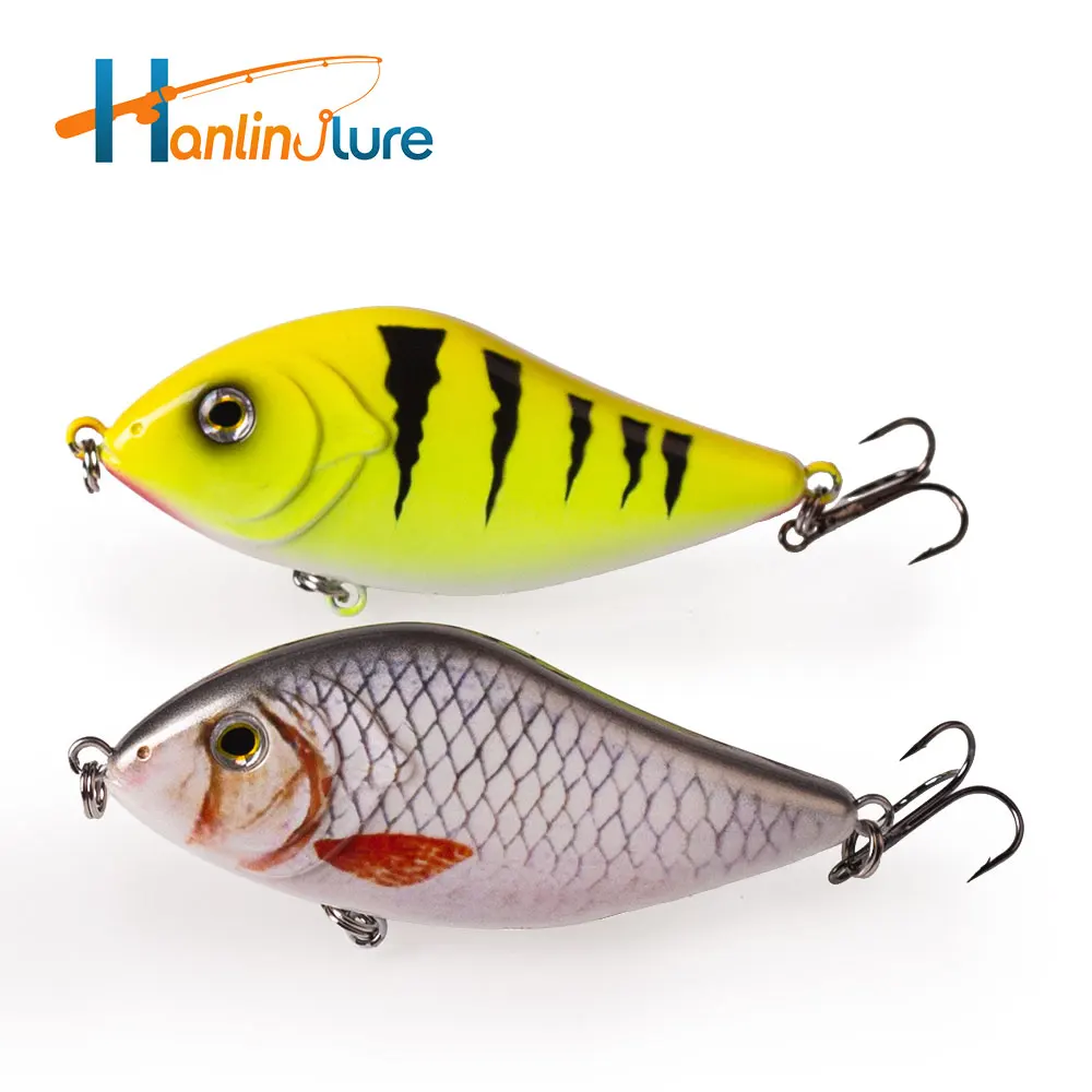 Фото Воблеры Hanlin 3.49in/45g Glider Jerkbait, тонущие, для ловли крупной рыбы, щуки, маскинонга, искусственная приманка, снасти №1