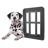pet plaid screen door lockable pet flap gate dog fence free access door automatic closing pet tunnel dog house door pet products