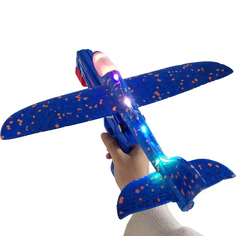 

Airplane Toys With Launcher Durable Foam Glider Catapult Plane Toy For Boys Easy To Use Foam Catapult Aircraft Children's