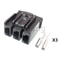 1 set 3 ways auto accessories car high power unsealed socket with terminal automobile large current wire connectors