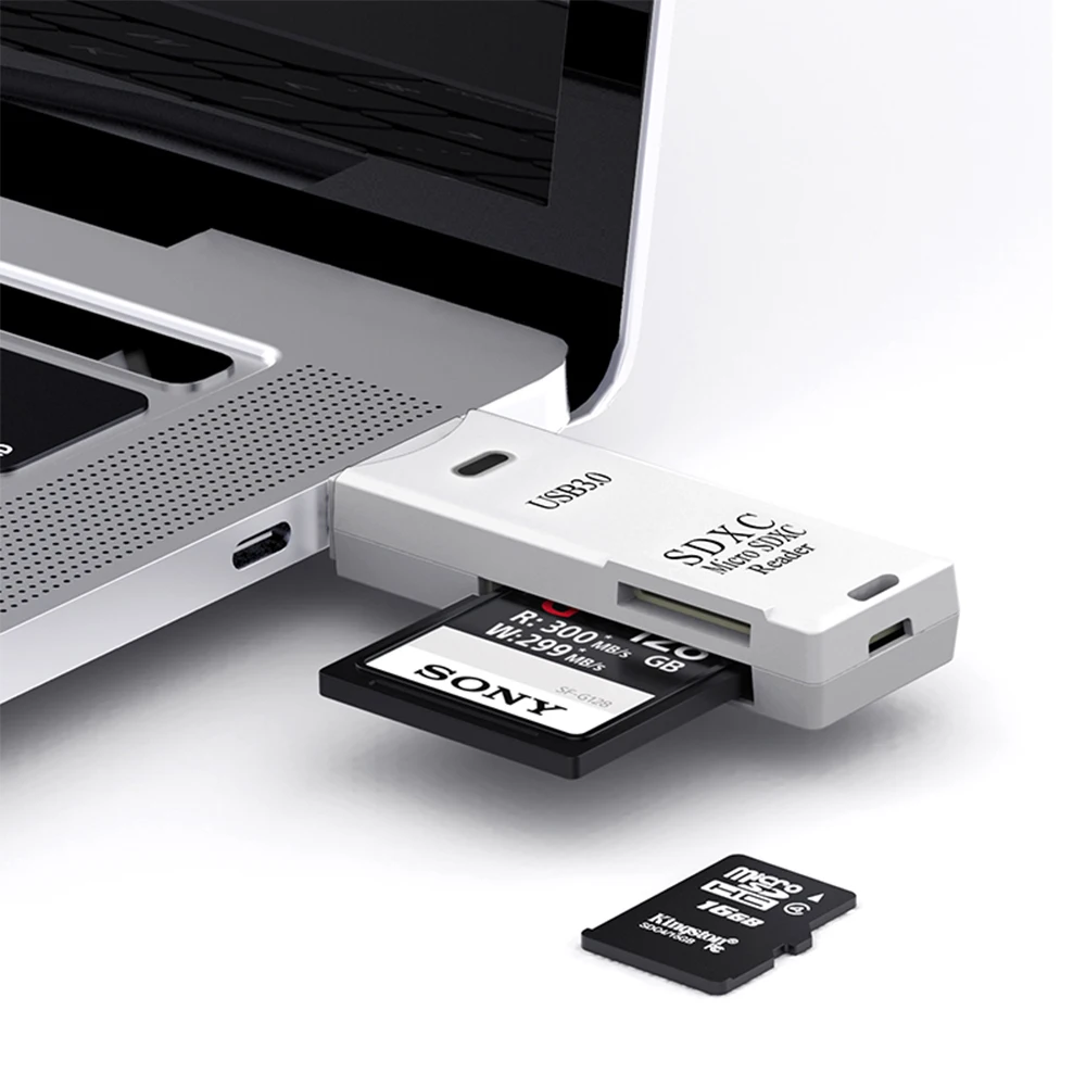 2-в-1 USB3.0 Устройство чтения карт памяти USB3.0/2.0 к Micro SD TF для ПК Аксессуары ноутбуков