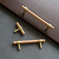 brass handle wooden cabinet drawer pulls modern kitchen door beech cupboard wardrobe knobs bar handle furniture hardware