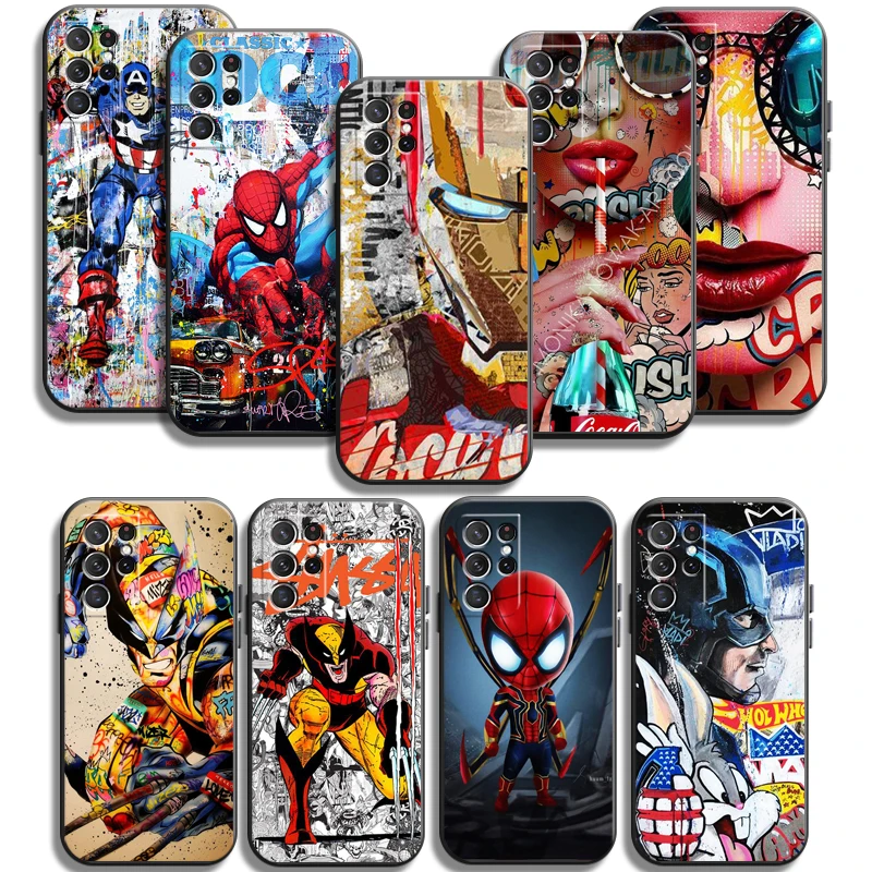 

Marvel Avengers Phone Cases For Samsung Galaxy A31 A32 A51 A71 A52 A72 4G 5G A11 A21S A20 A22 4G Carcasa Funda Coque Back Cover