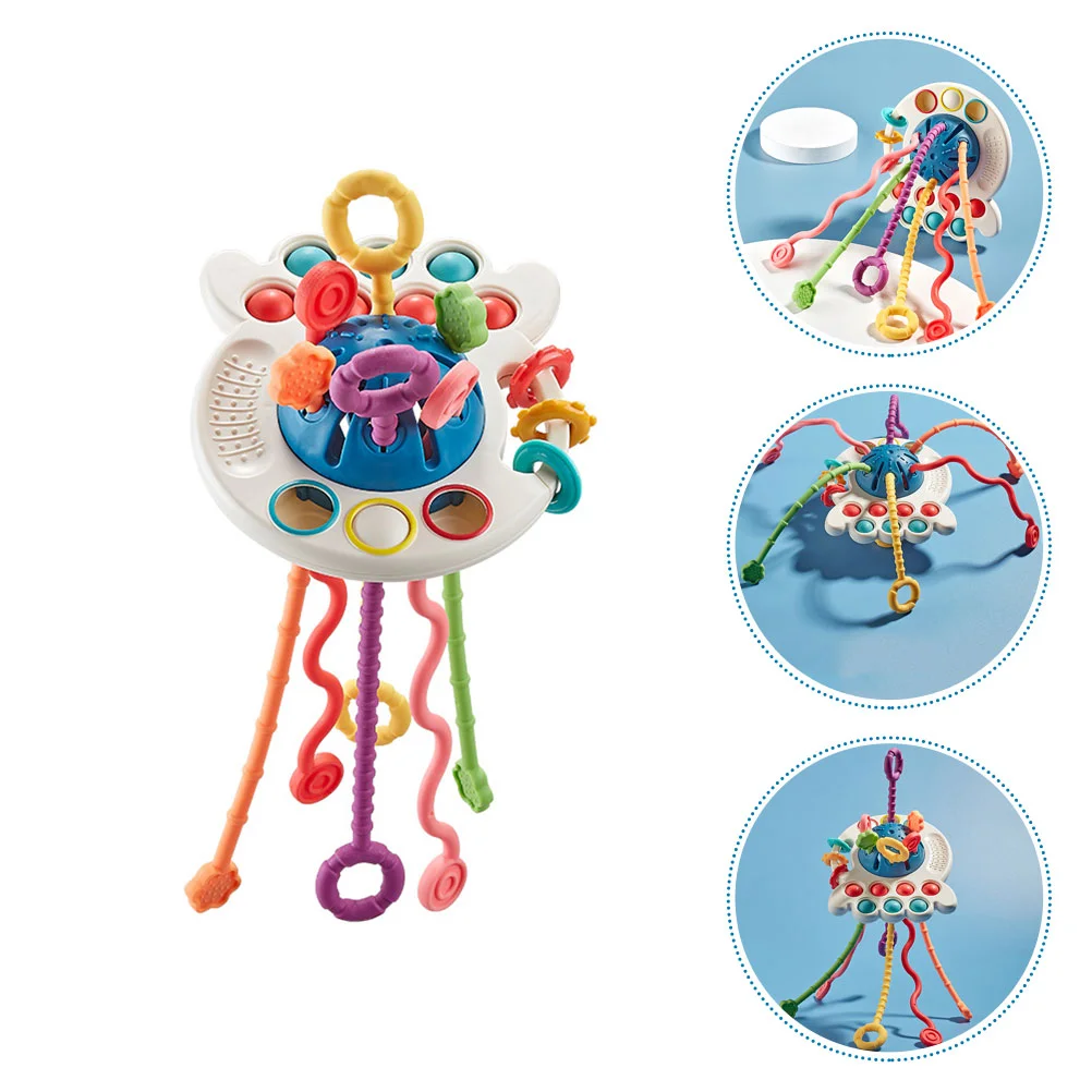 

Toys Toy String Baby Silicone Sensory Rope Travel Montessori Octopus Activity Teether Early Kids Interactive Toddler Ufo