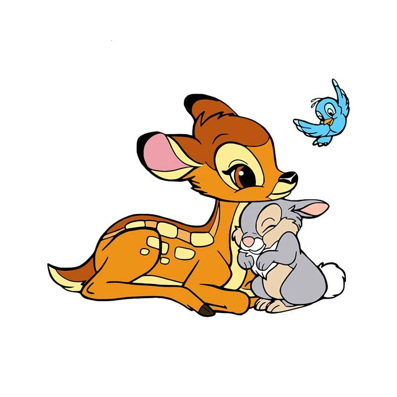 

Bambi Rabbit Wall Stickers Bedroom Decal Accessories Living Room Furniture Kitchen Bathroom Dress Up Car Stickers Vinyl Decal