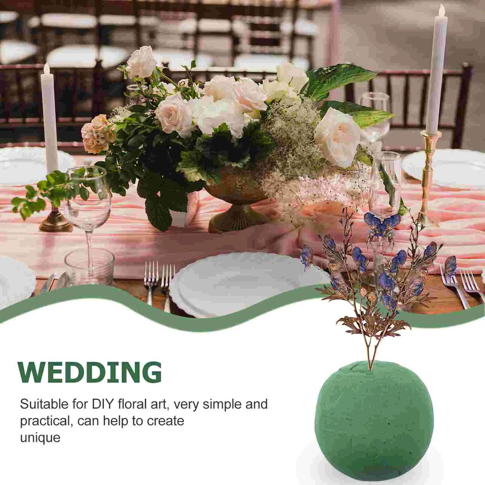 2 шт. цветочные грязевые футбольные мячи пенопластовые цветы круглые сферы