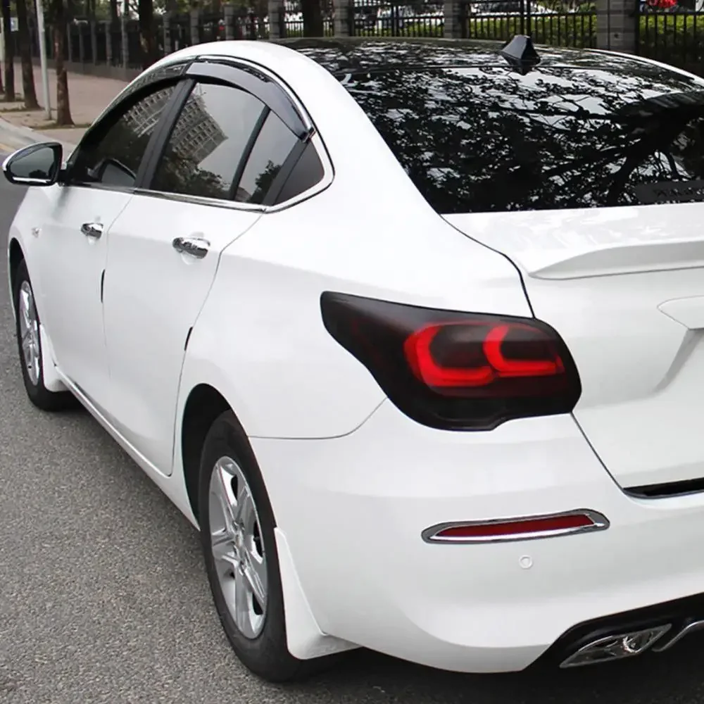 Матовый черный автомобиль Fara Plaka PVH 30x150 см противотуманная лампа украшение для