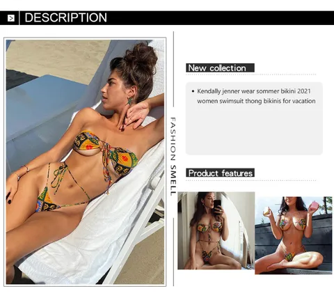 Custom DIY Biquini Newest Sexy Inspired Designer Swimwear bikini kendall jenner swimwear mini micro bathing suits girls E2068