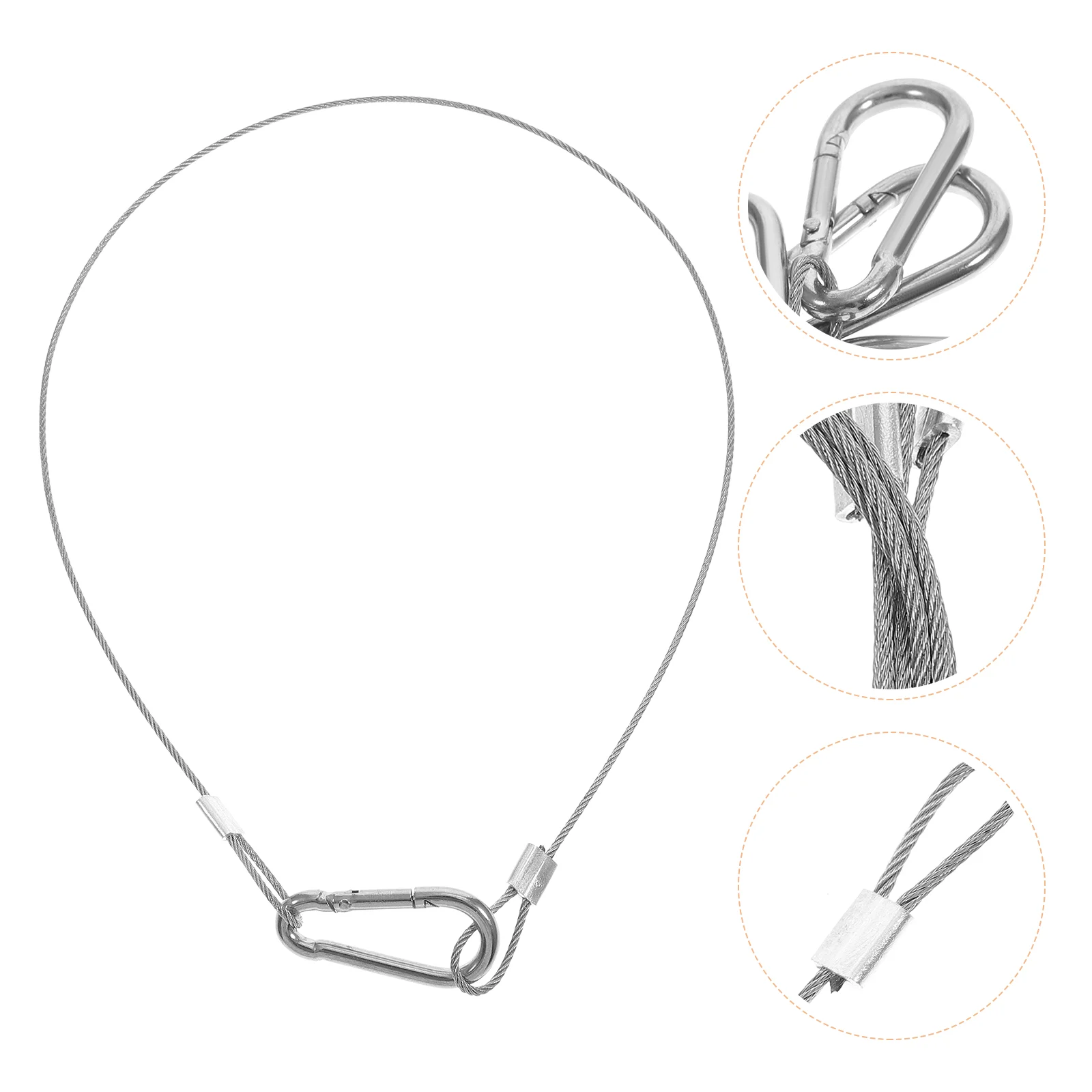 

4pcs Stainless Steel Steel Safety Rope Security Luggage Locks Thin Cable Lock Stainless Steel Safety Cable Locks