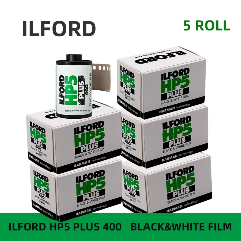 

Новинка 5 рулонов черно-белая пленка ILFORD HP5 PLUS 400 ILFORD 135 черно-белая фотопленка оригинальная печатная пленка в Великобритании