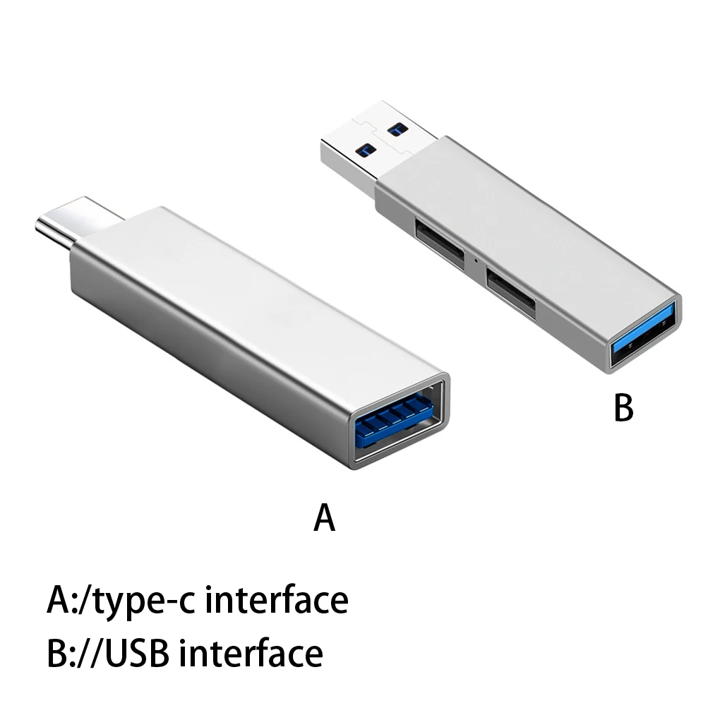 

Разветвитель USB 3 в 1, USB 3,0, USB B2 0, 2, 4G, из цинкового сплава