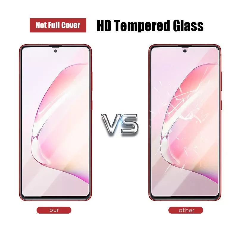 

4PCS Tempered Glass For A51 A50 A71 A70 A80 A90 A40 A60 Screen Protector For A51 A50 A52 A72 phone Glass