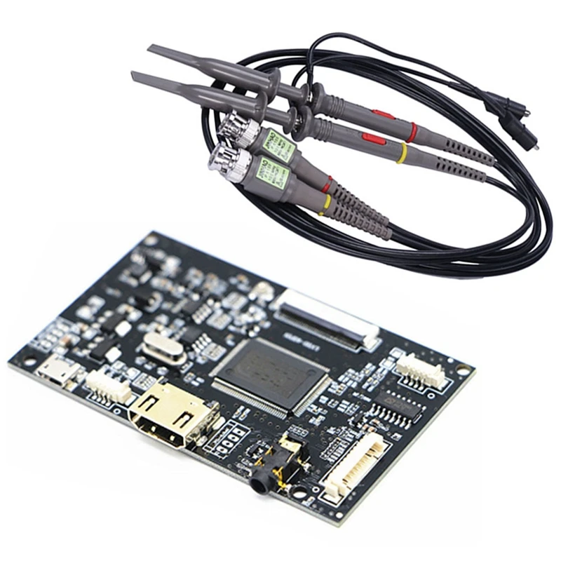 

2 Pack P6100 100 Mhz Oscilloscope Probe 10:1 And 1:1 Switchable & 1X HDMI+Audio 40Pin LCD Driver Controller Board Kit