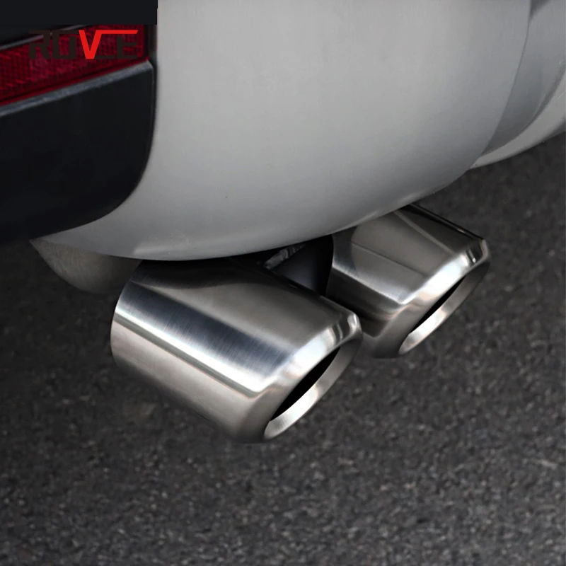 Глушитель выхлопной трубы ROVCE из нержавеющей стали четырехсторонний глушитель